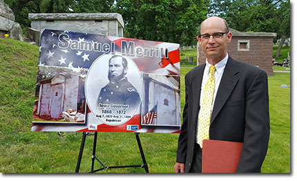 Jonas Cutler led the movement to restore Samuel Merrill’s mausoleum